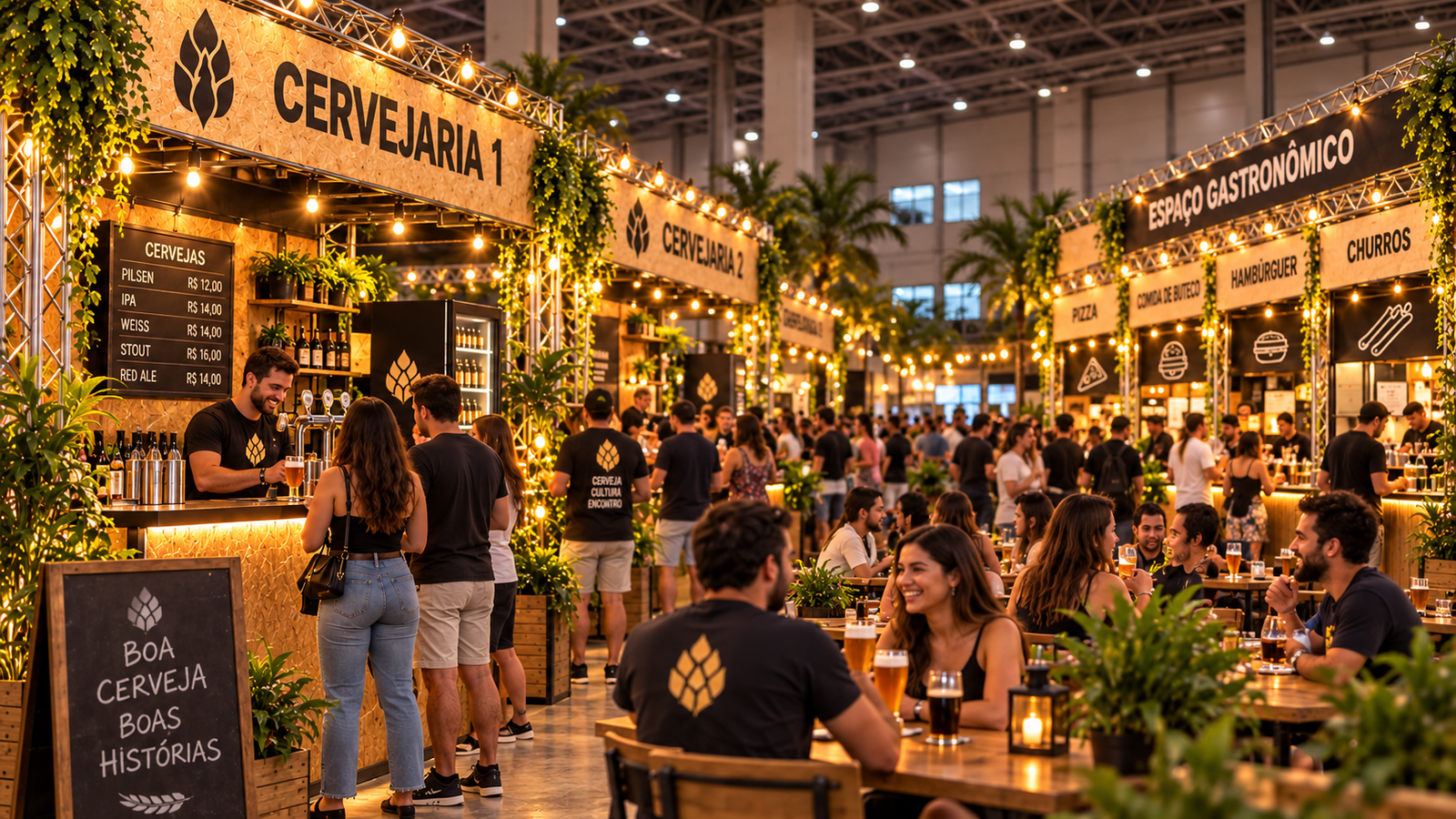 Gastronomia no festival